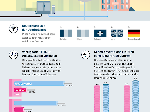 Where does Germany stand in terms of fibre optic expansion?